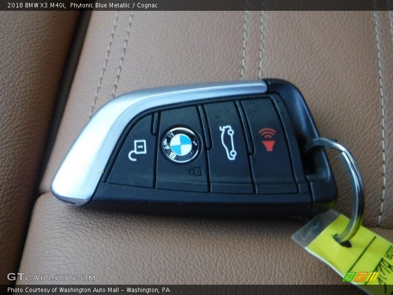 Phytonic Blue Metallic / Cognac 2018 BMW X3 M40i