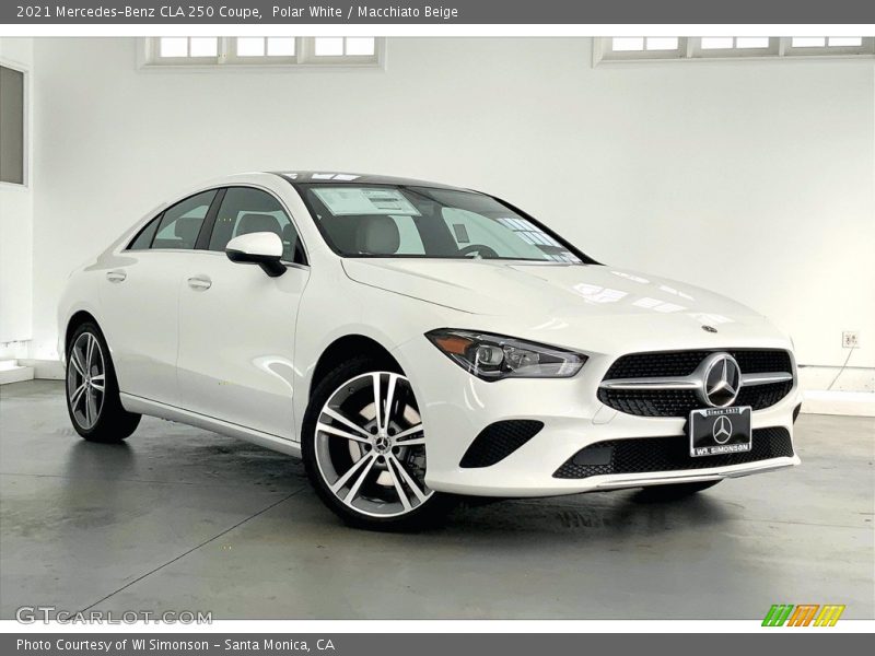 Polar White / Macchiato Beige 2021 Mercedes-Benz CLA 250 Coupe