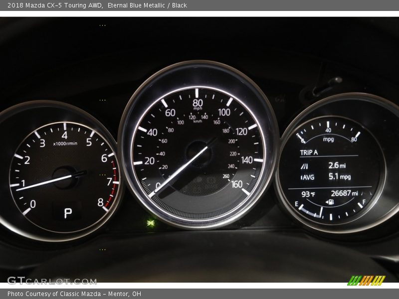 Eternal Blue Metallic / Black 2018 Mazda CX-5 Touring AWD