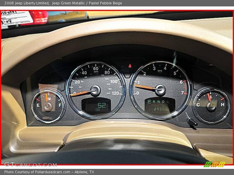 Jeep Green Metallic / Pastel Pebble Beige 2008 Jeep Liberty Limited