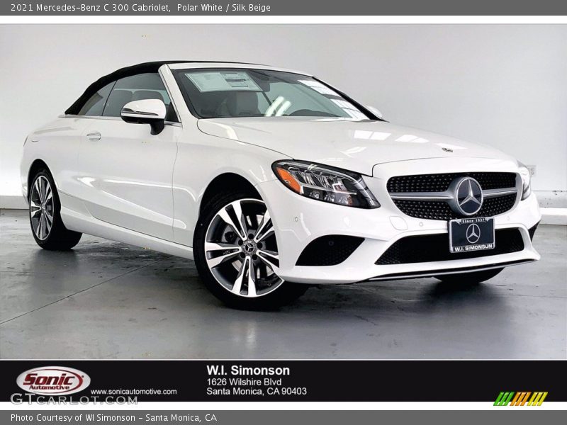 Polar White / Silk Beige 2021 Mercedes-Benz C 300 Cabriolet