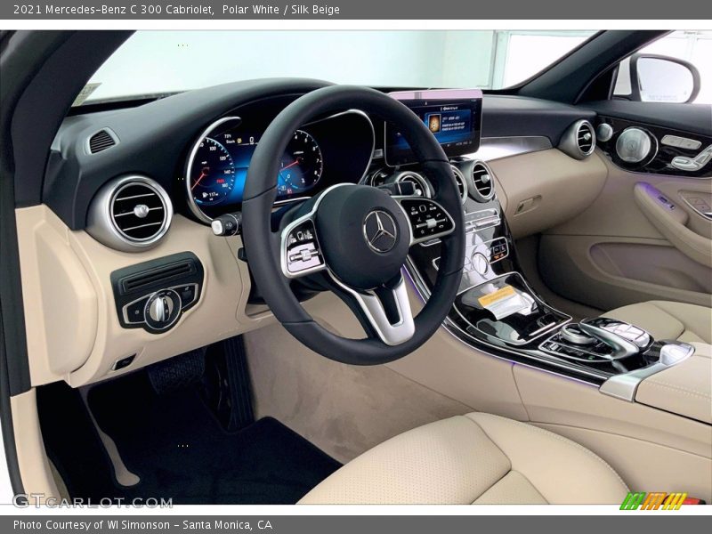 Polar White / Silk Beige 2021 Mercedes-Benz C 300 Cabriolet