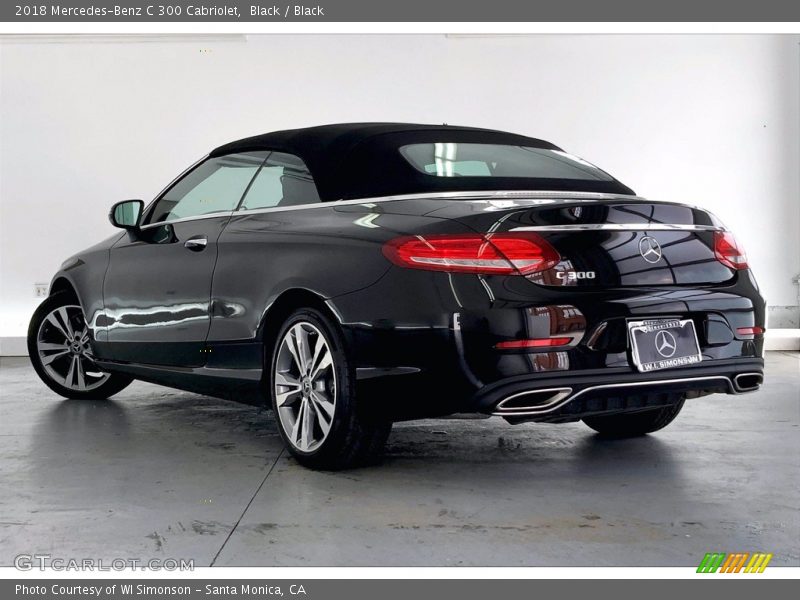 Black / Black 2018 Mercedes-Benz C 300 Cabriolet