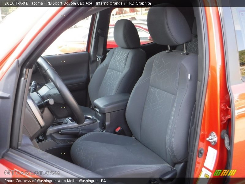 Inferno Orange / TRD Graphite 2016 Toyota Tacoma TRD Sport Double Cab 4x4