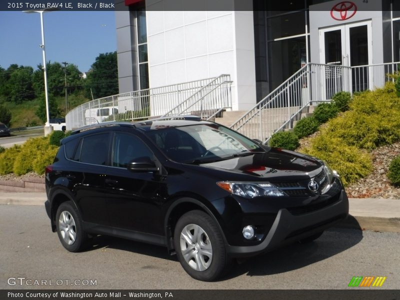 Black / Black 2015 Toyota RAV4 LE