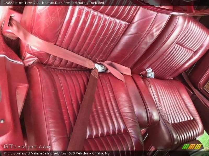 Rear Seat of 1982 Town Car 