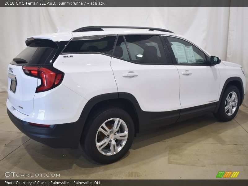 Summit White / ­Jet Black 2018 GMC Terrain SLE AWD