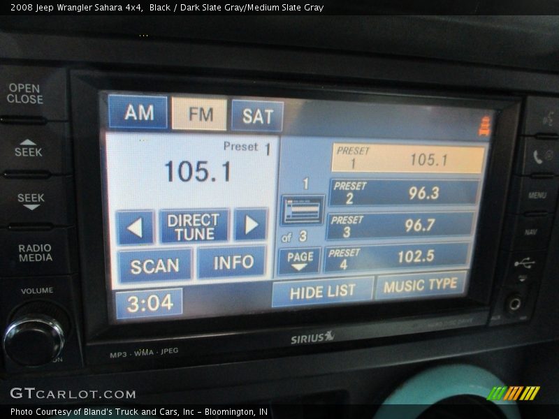 Black / Dark Slate Gray/Medium Slate Gray 2008 Jeep Wrangler Sahara 4x4