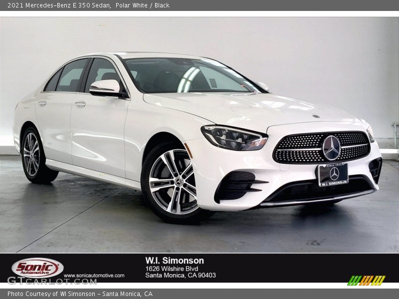 Polar White / Black 2021 Mercedes-Benz E 350 Sedan