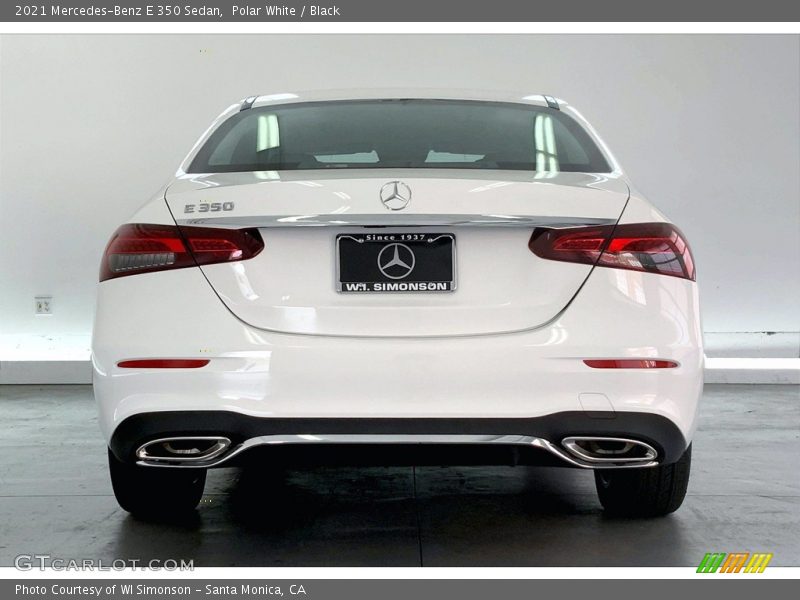 Polar White / Black 2021 Mercedes-Benz E 350 Sedan