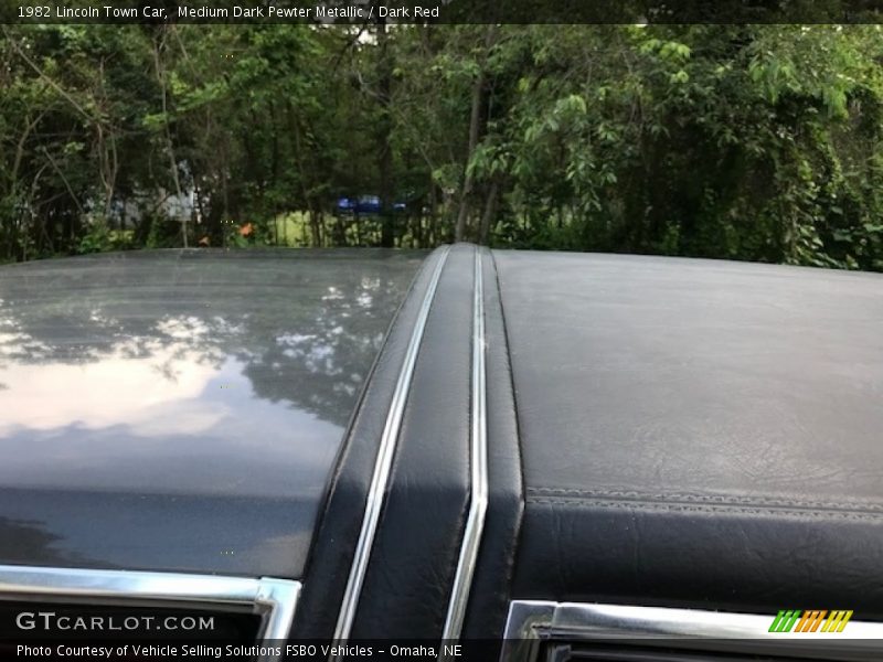 Medium Dark Pewter Metallic / Dark Red 1982 Lincoln Town Car