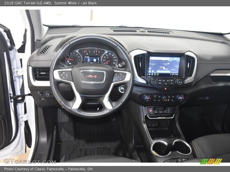 Summit White / ­Jet Black 2018 GMC Terrain SLE AWD
