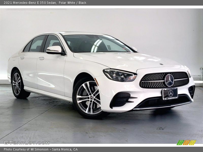 Polar White / Black 2021 Mercedes-Benz E 350 Sedan