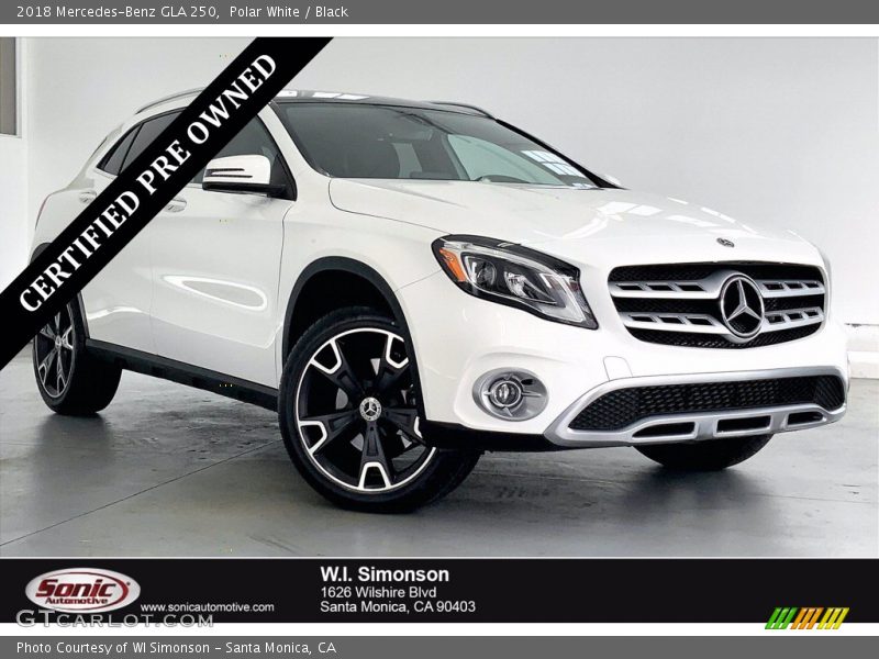 Polar White / Black 2018 Mercedes-Benz GLA 250