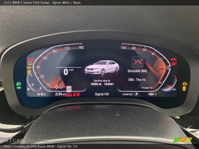Alpine White / Black 2021 BMW 5 Series 540i Sedan