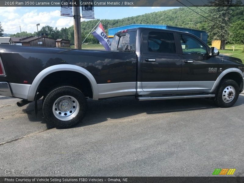 Granite Crystal Metallic / Black 2016 Ram 3500 Laramie Crew Cab 4x4