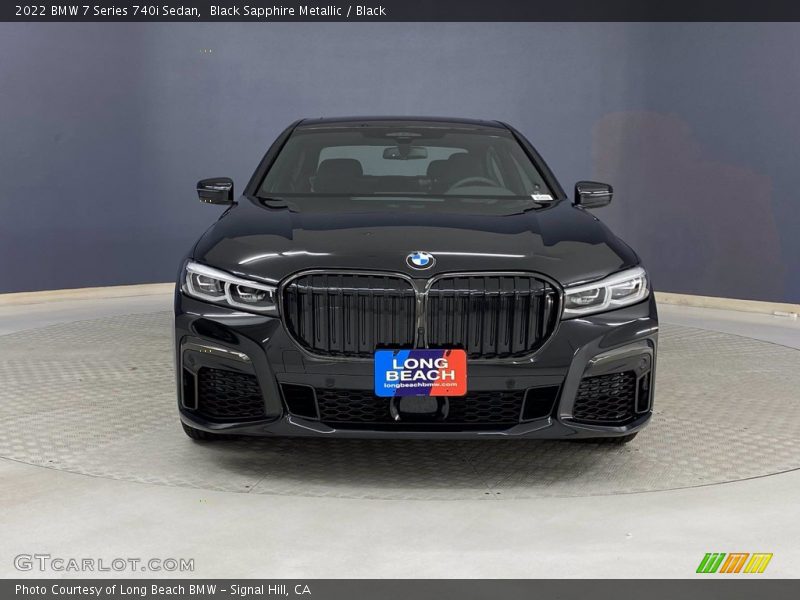 Black Sapphire Metallic / Black 2022 BMW 7 Series 740i Sedan