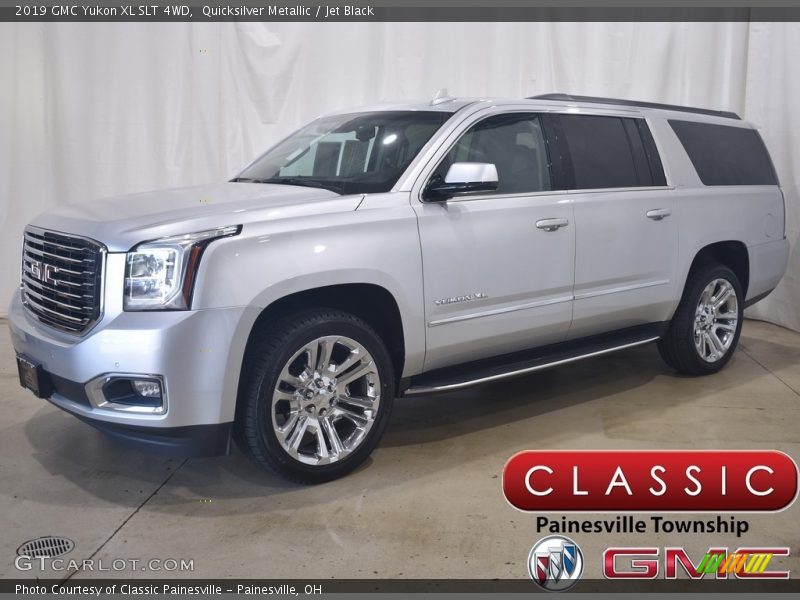 Quicksilver Metallic / Jet Black 2019 GMC Yukon XL SLT 4WD