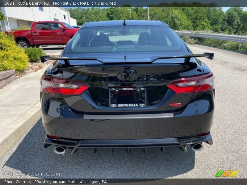Midnight Black Metallic / Black/Red 2021 Toyota Camry TRD