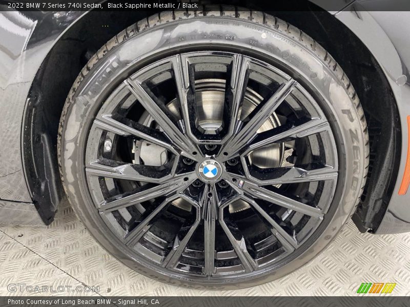 Black Sapphire Metallic / Black 2022 BMW 7 Series 740i Sedan