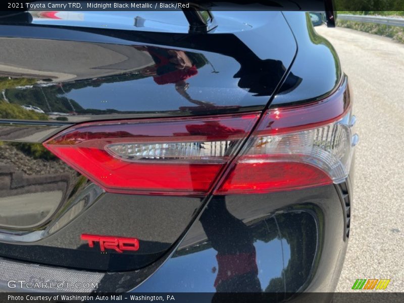 Midnight Black Metallic / Black/Red 2021 Toyota Camry TRD