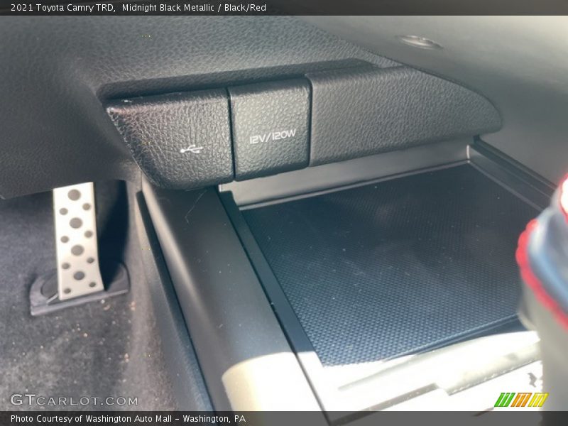 Midnight Black Metallic / Black/Red 2021 Toyota Camry TRD