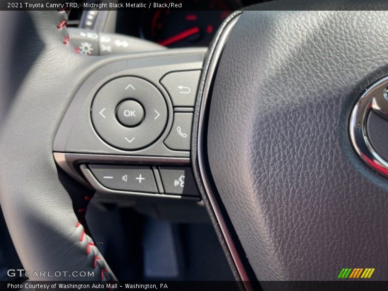 Midnight Black Metallic / Black/Red 2021 Toyota Camry TRD
