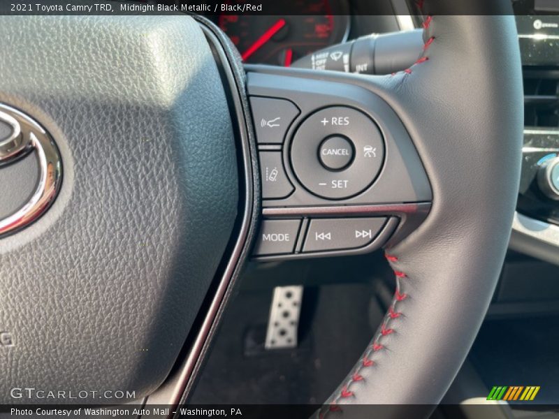 Midnight Black Metallic / Black/Red 2021 Toyota Camry TRD
