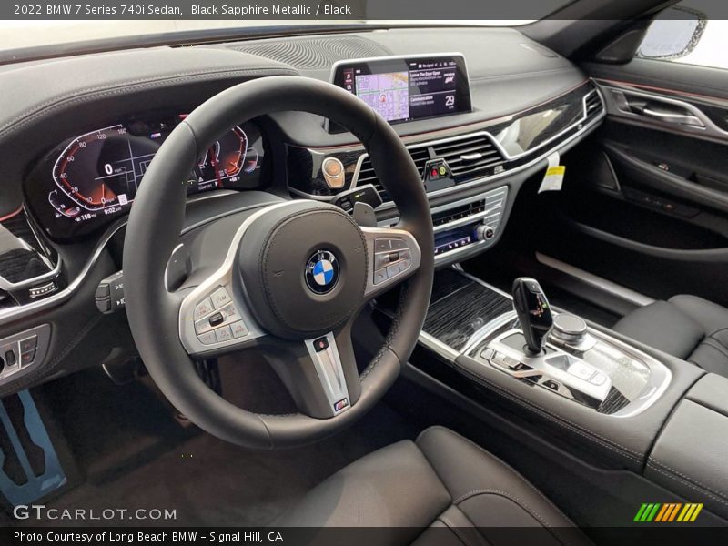 Black Sapphire Metallic / Black 2022 BMW 7 Series 740i Sedan