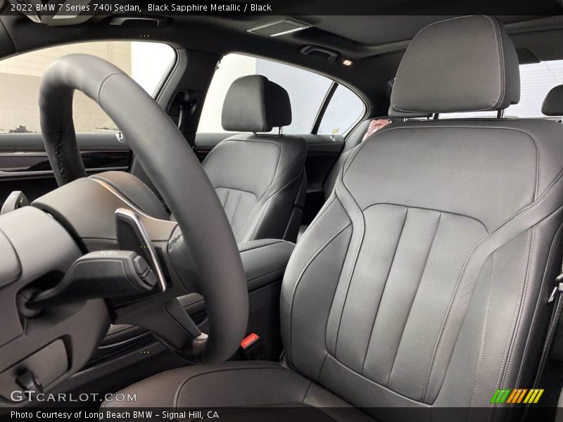 Black Sapphire Metallic / Black 2022 BMW 7 Series 740i Sedan