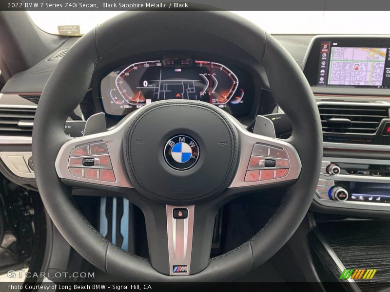 Black Sapphire Metallic / Black 2022 BMW 7 Series 740i Sedan