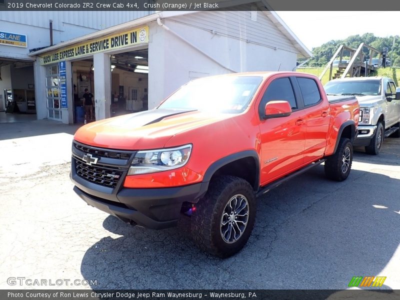 Crush (Orange) / Jet Black 2019 Chevrolet Colorado ZR2 Crew Cab 4x4