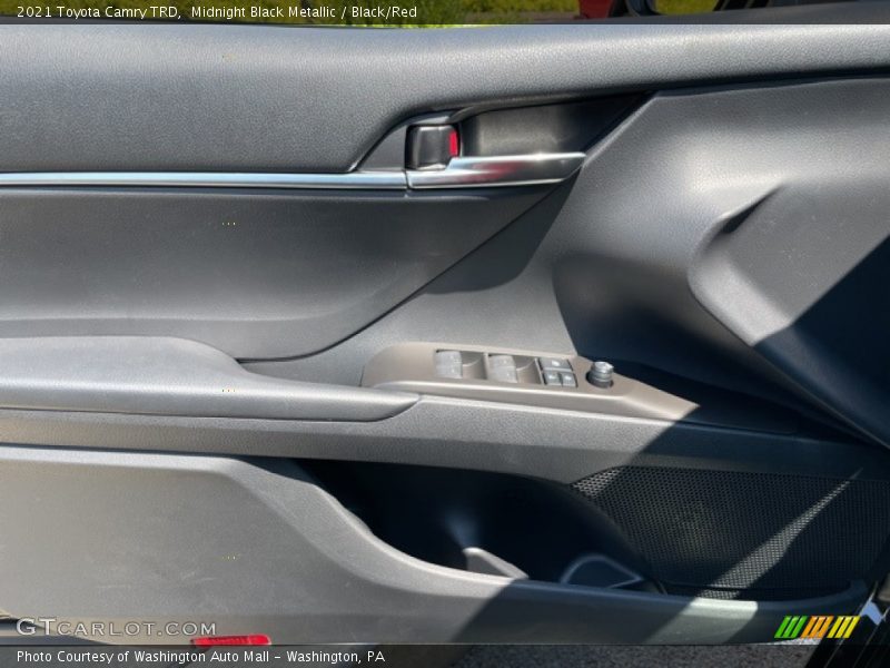 Midnight Black Metallic / Black/Red 2021 Toyota Camry TRD