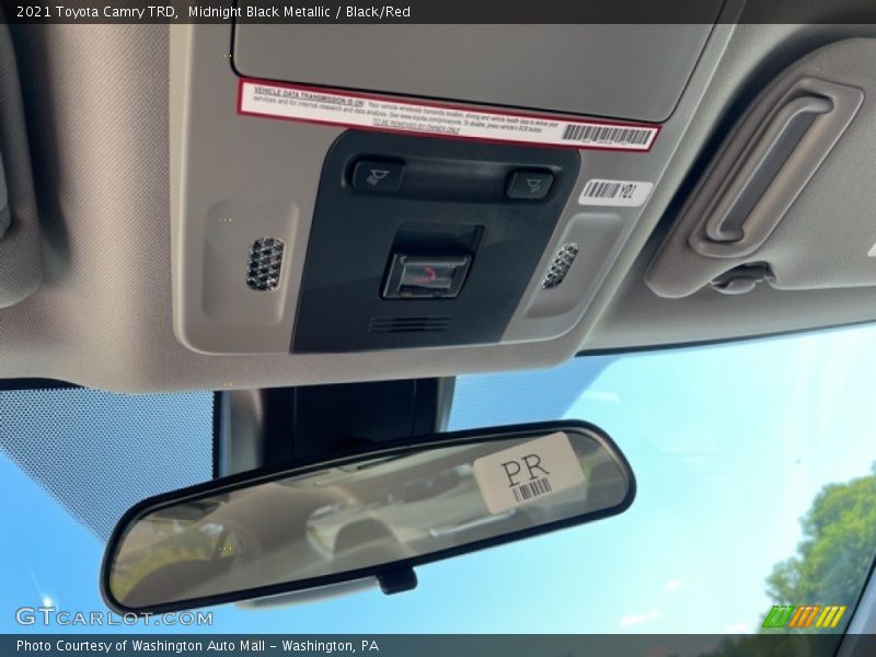 Midnight Black Metallic / Black/Red 2021 Toyota Camry TRD