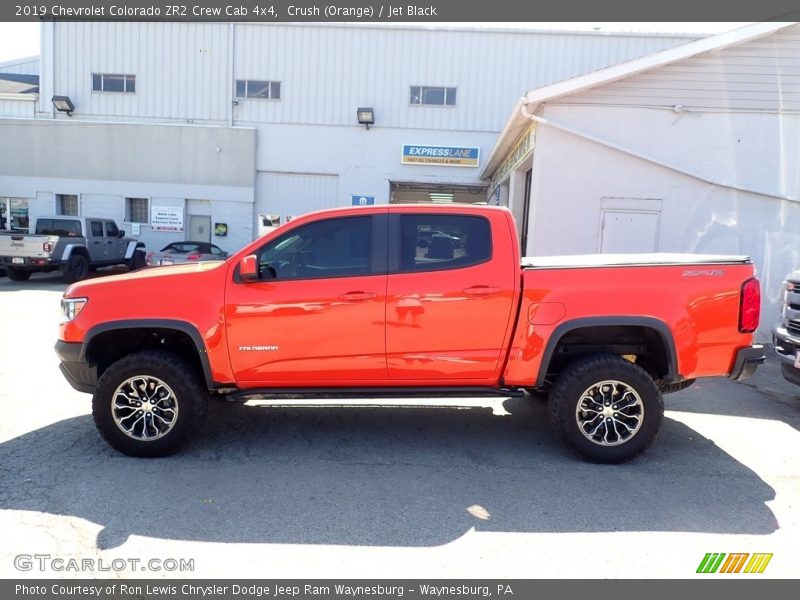 Crush (Orange) / Jet Black 2019 Chevrolet Colorado ZR2 Crew Cab 4x4