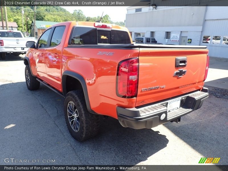 Crush (Orange) / Jet Black 2019 Chevrolet Colorado ZR2 Crew Cab 4x4