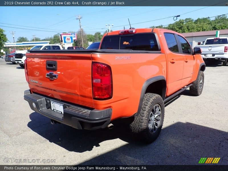 Crush (Orange) / Jet Black 2019 Chevrolet Colorado ZR2 Crew Cab 4x4