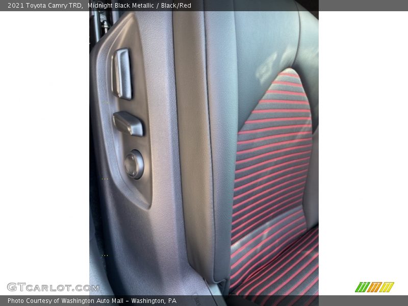 Midnight Black Metallic / Black/Red 2021 Toyota Camry TRD