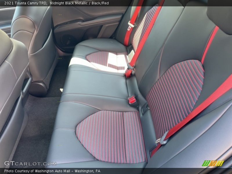 Midnight Black Metallic / Black/Red 2021 Toyota Camry TRD