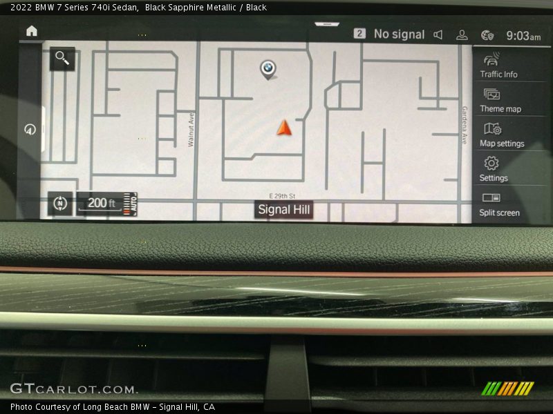 Black Sapphire Metallic / Black 2022 BMW 7 Series 740i Sedan
