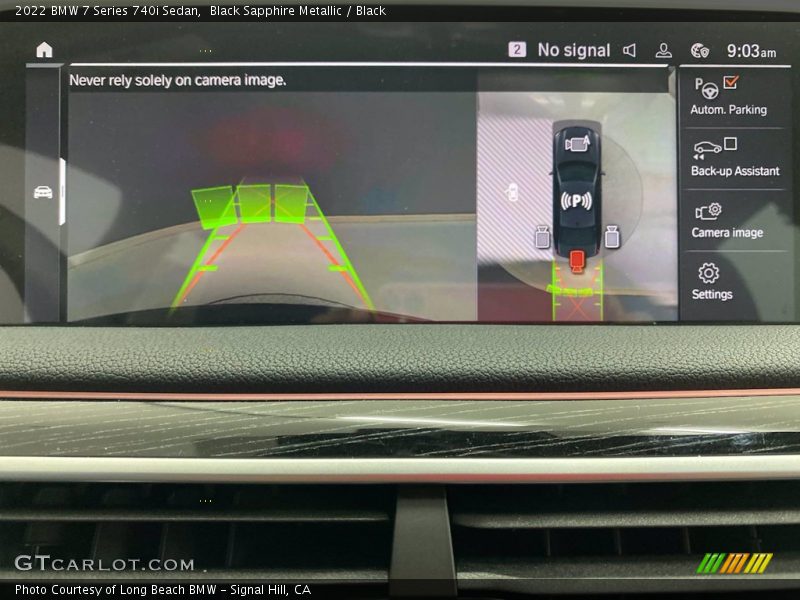 Black Sapphire Metallic / Black 2022 BMW 7 Series 740i Sedan