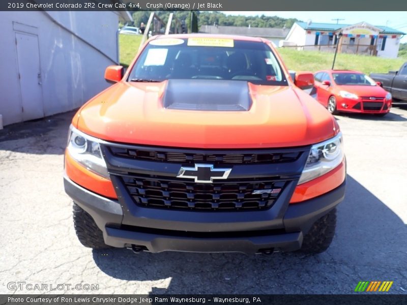 Crush (Orange) / Jet Black 2019 Chevrolet Colorado ZR2 Crew Cab 4x4