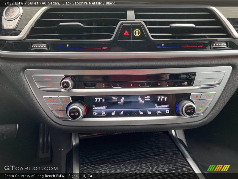 Black Sapphire Metallic / Black 2022 BMW 7 Series 740i Sedan