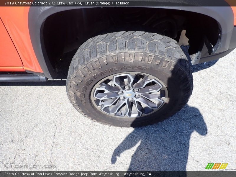 Crush (Orange) / Jet Black 2019 Chevrolet Colorado ZR2 Crew Cab 4x4