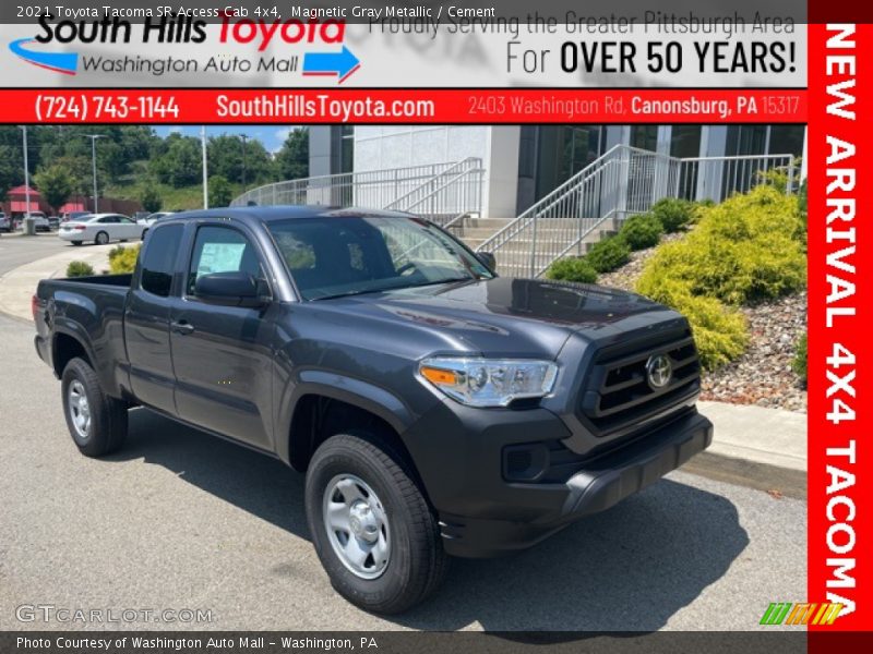 Magnetic Gray Metallic / Cement 2021 Toyota Tacoma SR Access Cab 4x4