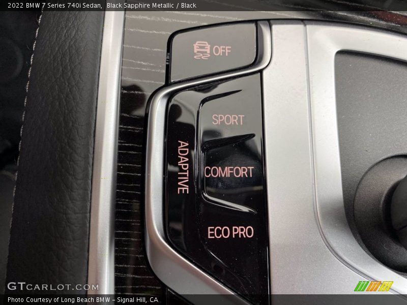 Black Sapphire Metallic / Black 2022 BMW 7 Series 740i Sedan