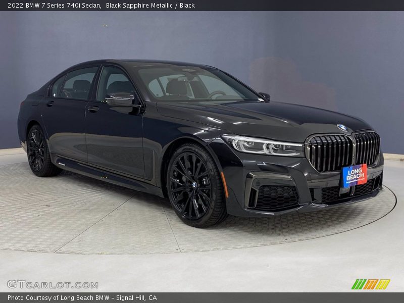 Black Sapphire Metallic / Black 2022 BMW 7 Series 740i Sedan