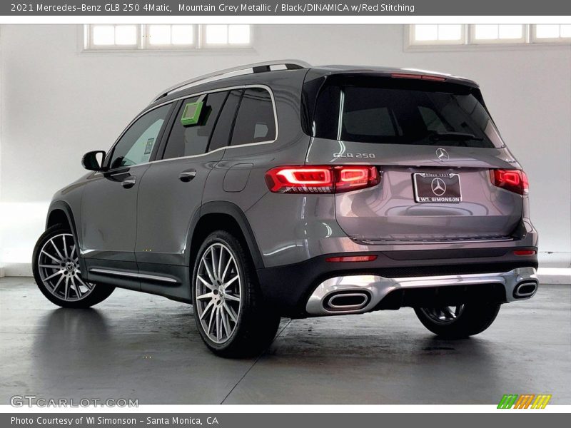 Mountain Grey Metallic / Black/DINAMICA w/Red Stitching 2021 Mercedes-Benz GLB 250 4Matic