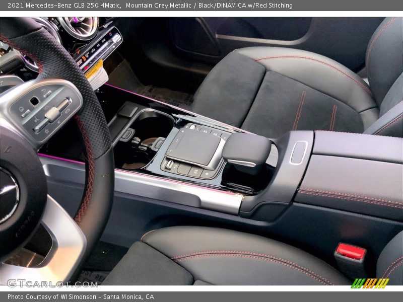 Mountain Grey Metallic / Black/DINAMICA w/Red Stitching 2021 Mercedes-Benz GLB 250 4Matic