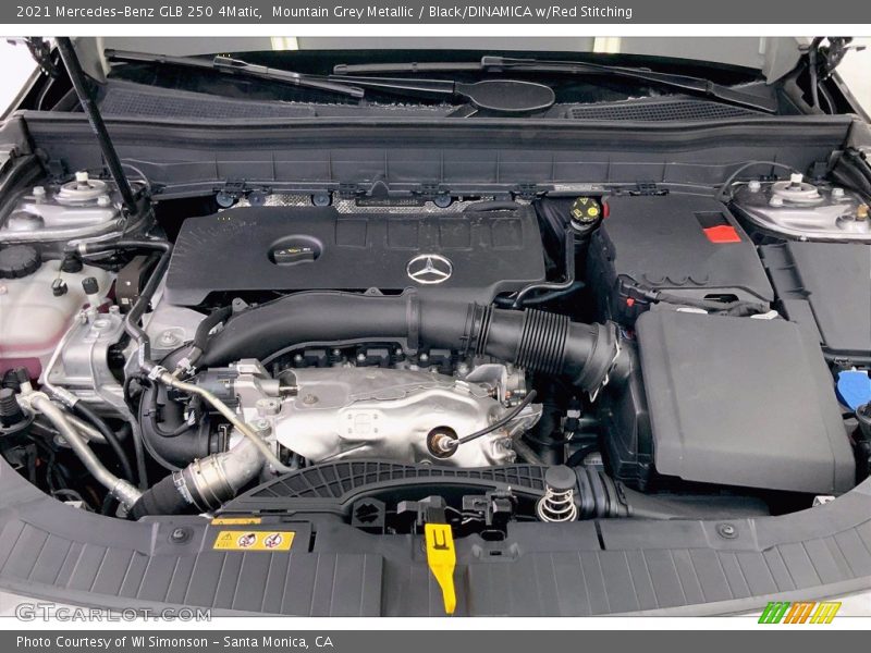 Mountain Grey Metallic / Black/DINAMICA w/Red Stitching 2021 Mercedes-Benz GLB 250 4Matic
